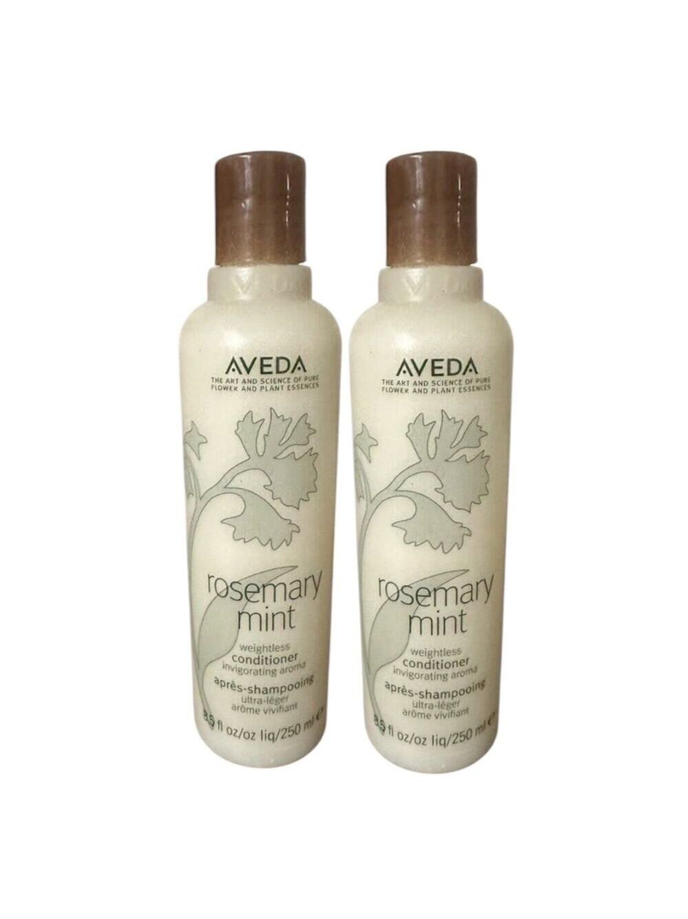 Aveda Rosemary Mint Weightless Conditioner 2x - 2 Bottles 8.5oz 250ml